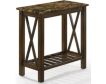 New Classic Home Furnishings Eden Brown Chairside Table small image number 2