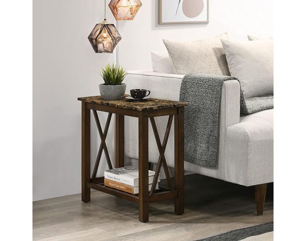 New Classic Home Furnishings Eden Brown Chairside Table large image number 5