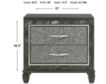 New Classic Radiance Black Nightstand small image number 7