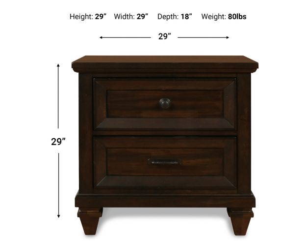 New Classic Sevilla Walnut Nightstand large image number 9