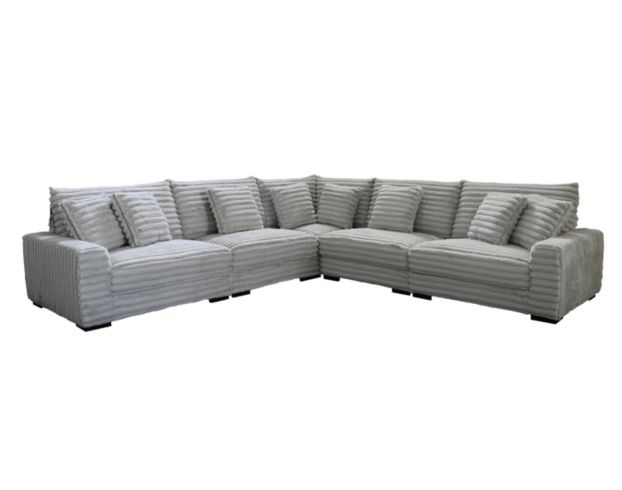 New Classic Embrace Gray 5-Piece Sectional large image number 1