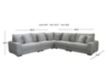 New Classic Embrace Gray 5-Piece Sectional small image number 3