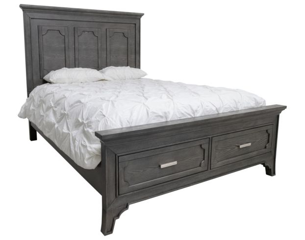 New Classic Lisbon Gray Queen Bed large