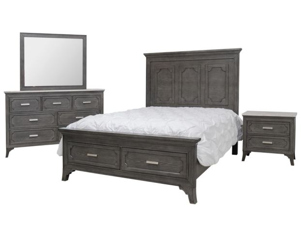 New Classic Lisbon Gray Queen Bed large image number 7