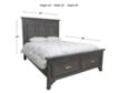 New Classic Lisbon Gray Queen Bed small image number 8