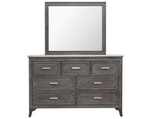 New Classic Lisbon Gray Dresser with Mirror