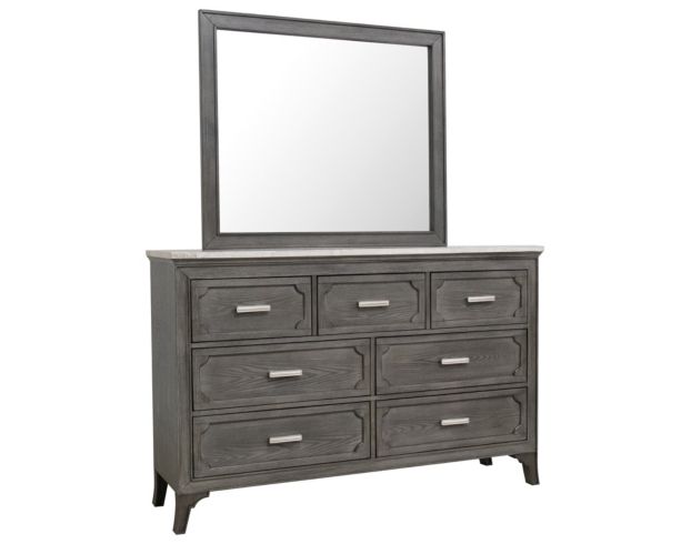 New Classic Lisbon Gray Dresser with Mirror large image number 2