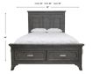 New Classic Lisbon Gray 4-Piece King Bedroom Set small image number 18