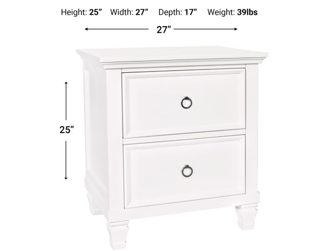 New Classic Tamarack White Nightstand large image number 5