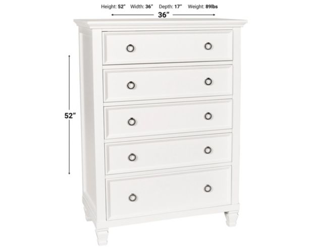 New Classic Tamarack White Chest large image number 5