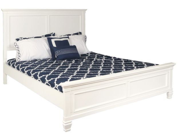 New Classic Tamarack White Queen Bed large image number 1