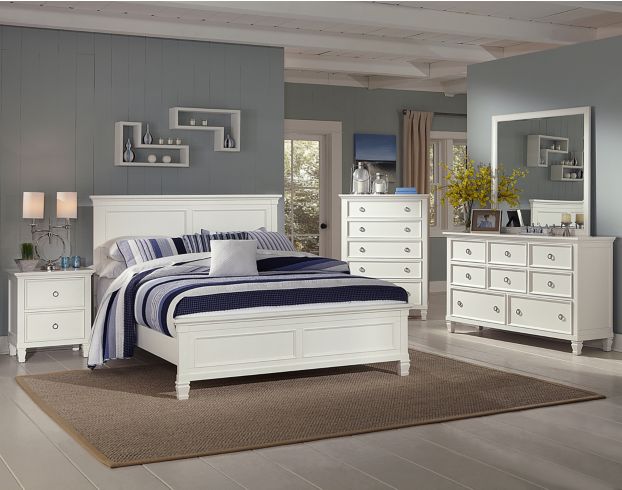 New Classic Tamarack White Queen Bed large image number 2