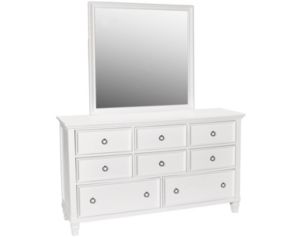 New Classic Tamarack White Dresser with Mirror