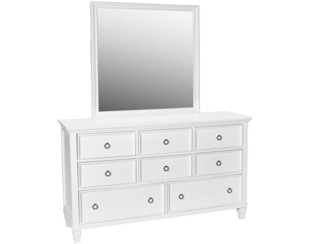 New Classic Tamarack White Dresser with Mirror large image number 1