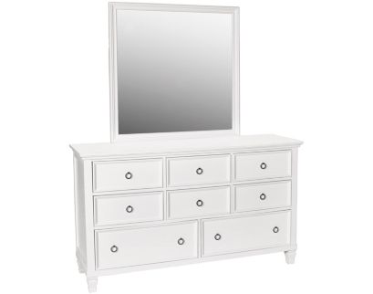 New Classic Tamarack White Dresser with Mirror