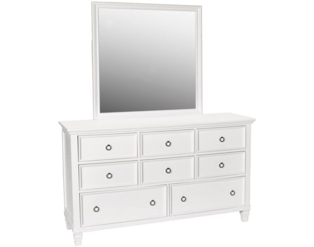 Big white dresser with mirror discount