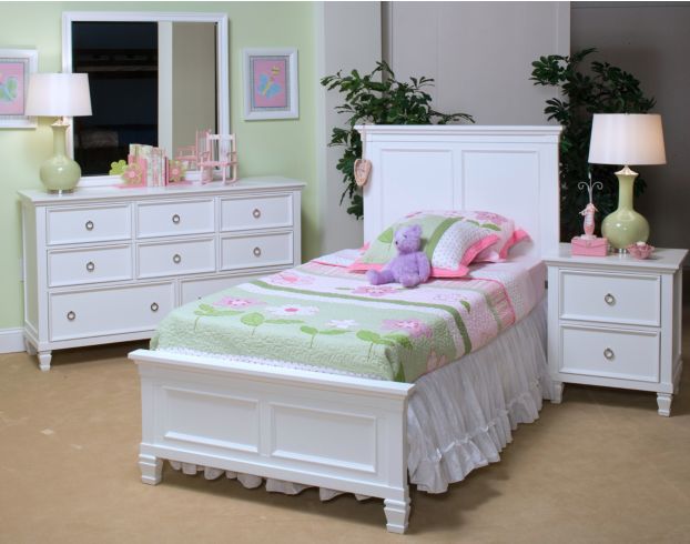 Twin bed clearance girl white