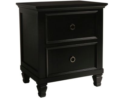 New Classic Tamarack Black Nightstand