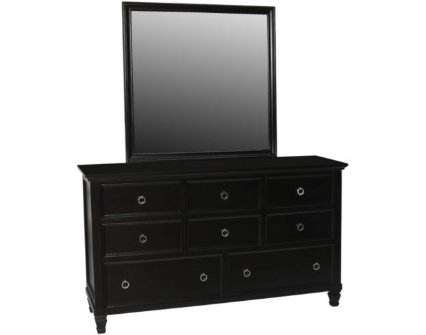 New Classic Tamarack Black Dresser With, All Black Dresser With Mirror