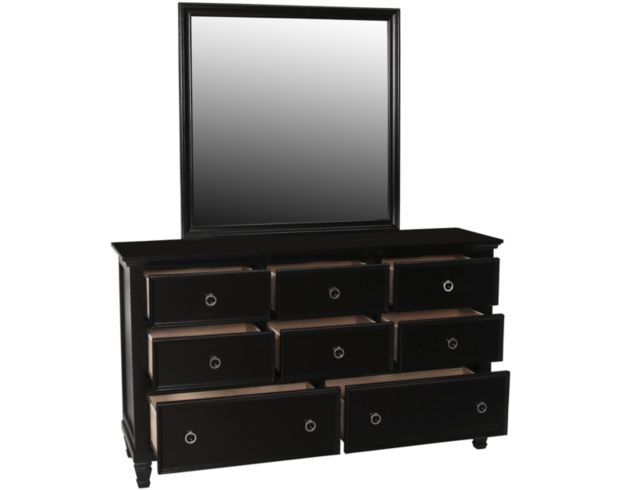 New Classic Tamarack Black Dresser with Mirror large image number 3