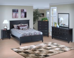 New Classic Tamarack Black 4-Piece Queen Bedroom Set