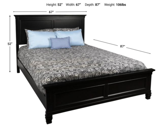 New Classic Tamarack Black 4-Piece Queen Bedroom Set large image number 6