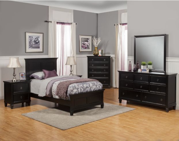 New Classic Tamarack Black Twin Bed large image number 1