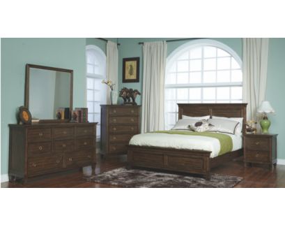 New Classic Tamarack Brown Cherry Queen Bed