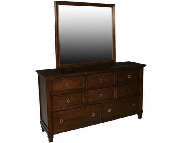 New Classic Tamarack Brown Cherry Dresser with Mirror large image number 1