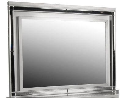 New Classic Valentino Silver Lighted Mirror