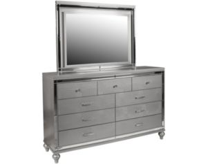 New Classic Valentino Silver Dresser with Mirror
