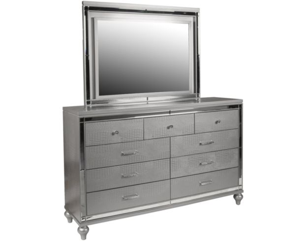 New Classic Valentino Silver Dresser with Mirror large image number 1