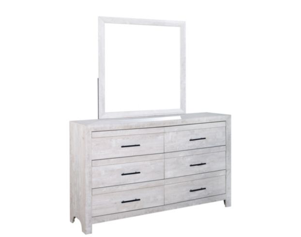 New Classic Biscayne Gray Dresser & Mirror large image number 2