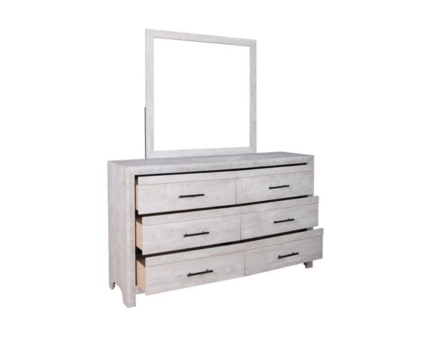 New Classic Biscayne Gray Dresser & Mirror large image number 3