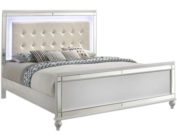 New Classic Valentino White Queen Bed large image number 1