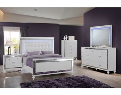 New Classic Valentino White Queen Bed