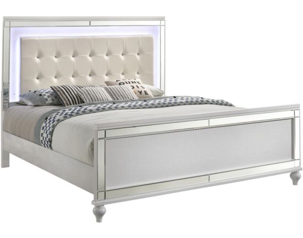New Classic Valentino White King Bed large image number 1