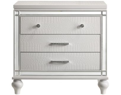 New Classic Valentino White Nightstand