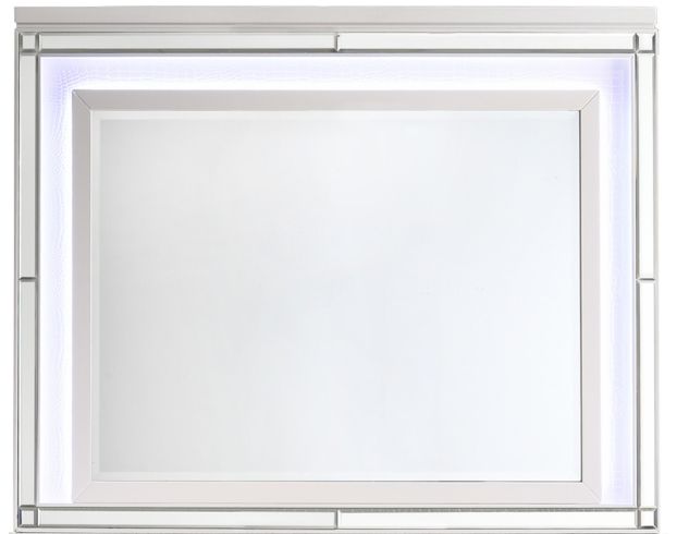 New Classic Valentino White Lighted Mirror large image number 1