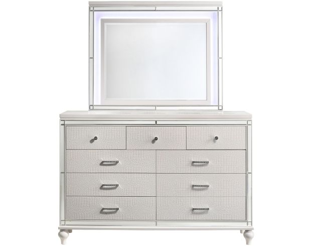 New Classic Valentino Whtie Dresser with Mirror large image number 1