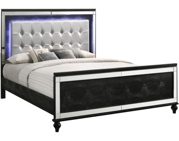 New Classic Valentino Black Queen Bed large
