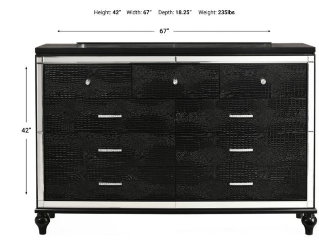 New Classic Valentino Black Dresser large image number 6