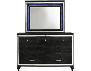 New Classic Valentino Black Dresser with Mirror