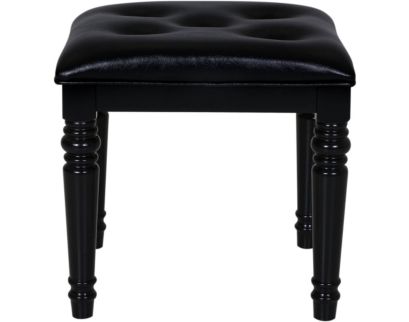 New Classic Valentino Black Vanity Stool