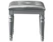 New Classic Valentino Silver Vanity Stool small image number 1