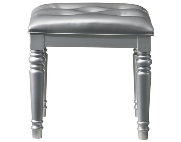New Classic Valentino Silver Vanity Stool large image number 1