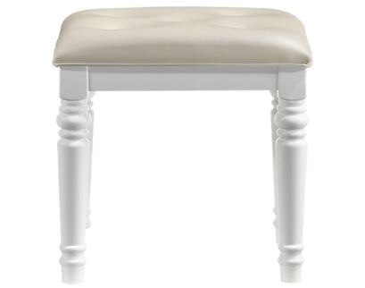 New Classic Valentino White Vanity Stool