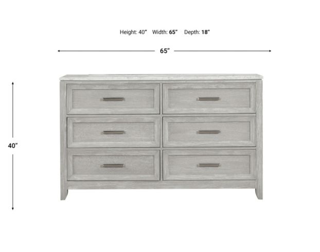 New Classic Fiona Mist Gray Dresser large image number 8