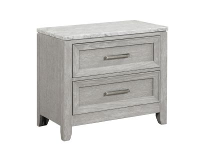 New Classic Fiona Mist Gray Nightstand