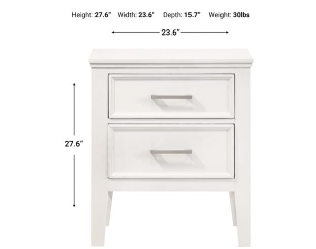 New Classic Andover White Nightstand large image number 6